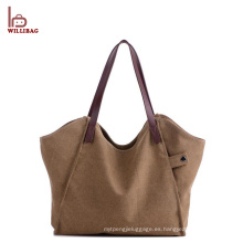 Bolso de mano elegante de la señora Bolsos del totalizador de la lona del hombro